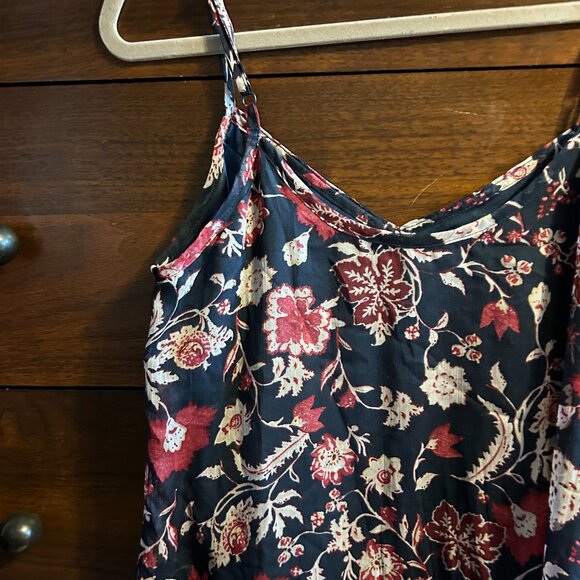 American Rag Cie Floral & Paisley Print Slip Dress - Ruffle Hem - Size M - Picture 6 of 10